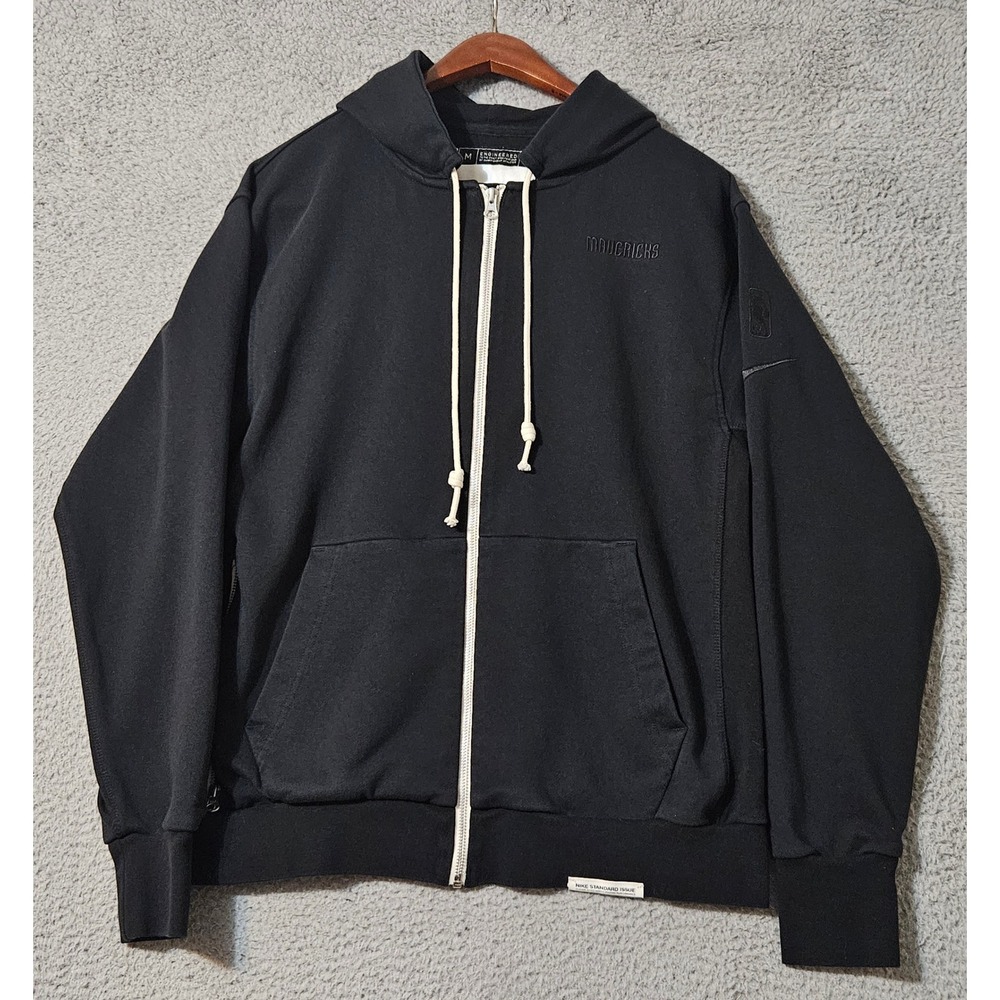 Dallas Mavericks Nike Dri Fit Full Zip Hoodie Size‎ Medium NBA Black Team issue